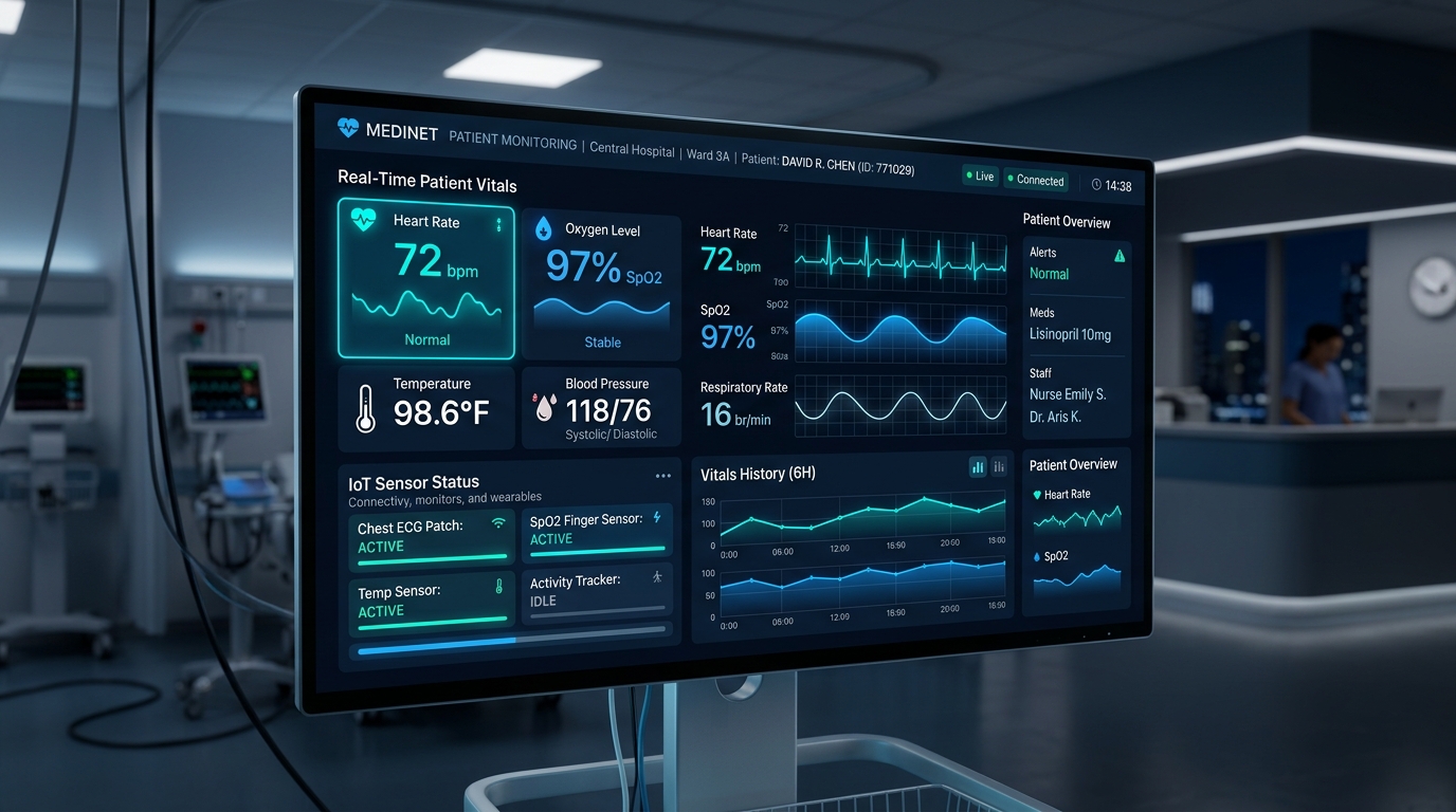 Ambient Intelligence Healthcare System Dashboard