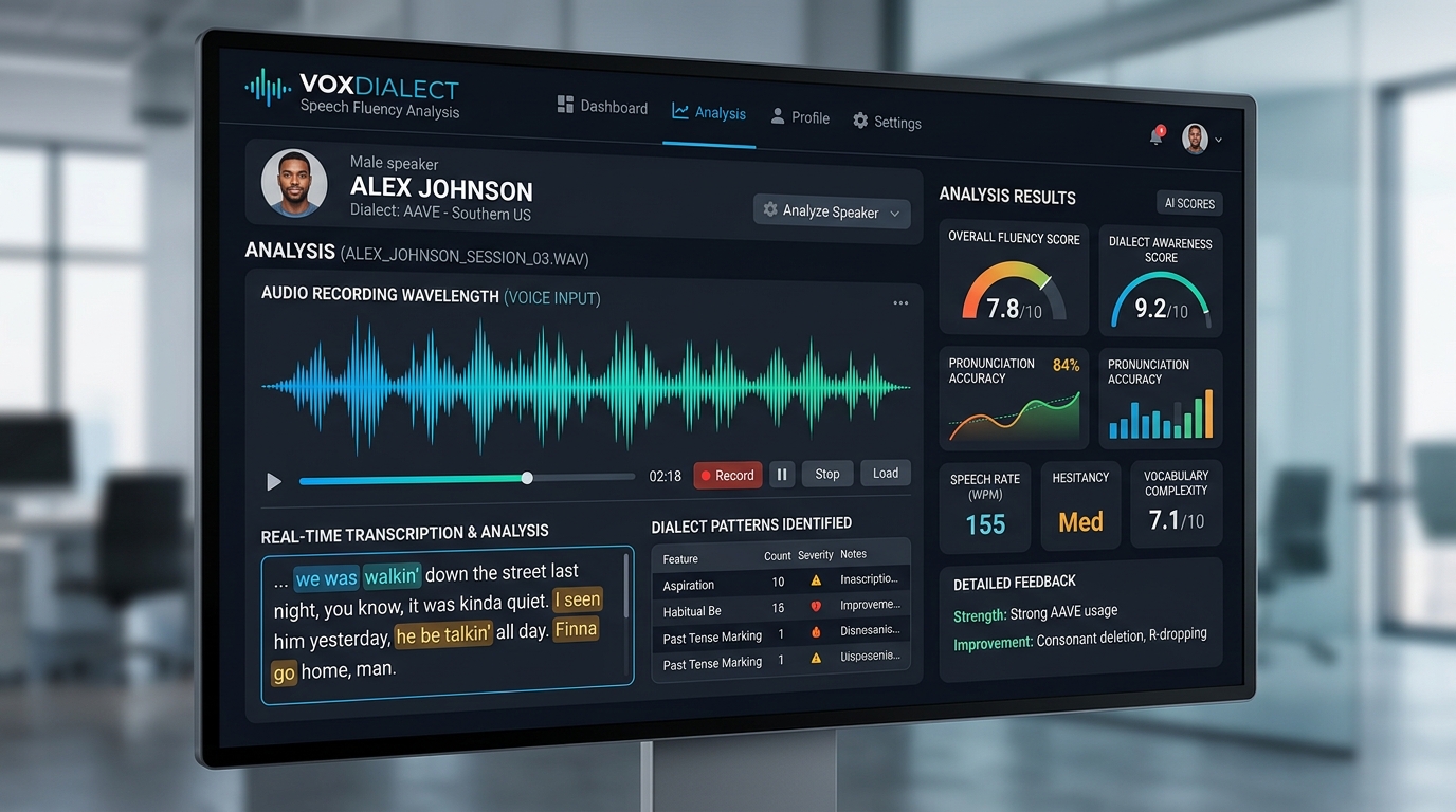 Speech Fluency Analysis System Dashboard